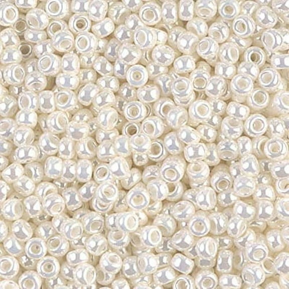 Miyuki Round Seed Beads Size 6/0 20g Ivory Pearl Ceylon