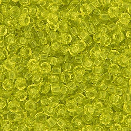 Miyuki Seed Bead 11/0 APX.22g - Chartreuse Transparent Japanese Glass Seed Beads