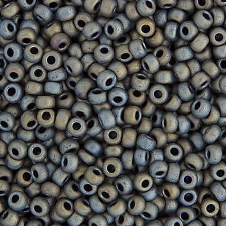Miyuki Seed Bead 11/0 APX.22g - Tawny Gray Matte Metallic Japanese Glass Seed Beads
