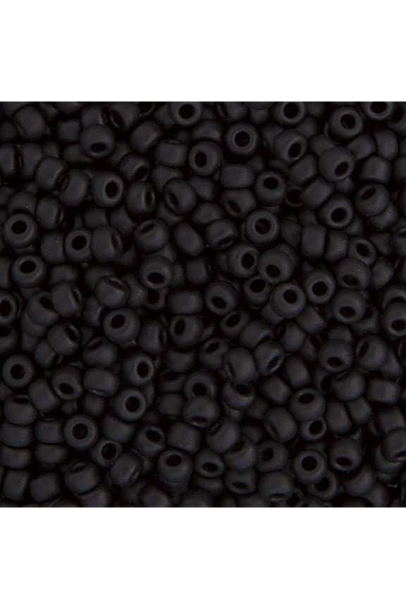 Miyuki Seed Bead 15/0 (250g) Black Matt Glass Round Bead for Jewelry Bracelets, Necklaces Decoration Design Making
