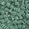 thumbnail image 1 of Miyuki TILA 5mm 2-Hole Square Glass Beads TL-412 Opaque Turquoise Luster 5.2 Grams, 1 of 3