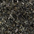 thumbnail image 1 of Miyuki TILA 5mm 2-Hole Square Glass Beads TL-4511 Black with Turquoise Picasso Opaque 5.2 Grams, 1 of 3