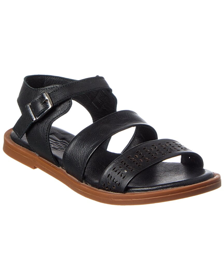 Miz Mooz Black Leather Sandals Miz Mooz Leather Adjustable Low Wedge Sandals Haley Black 38  main image 4