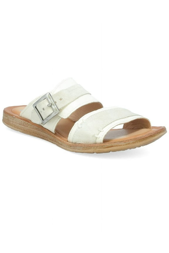 Florra Leather & Suede Sandal, 38, White