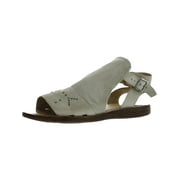 Miz Mooz Womens Fifi Suede Peep-Toe Slingback Sandals