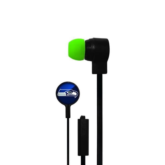 Seattle Seahawks Big Logo Ear Buds Earbud Headphones for Smart Phone Etc.