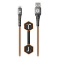 thumbnail image 1 of ToughTested PRO 8FT USB-A to Lightning Cable - P.E.T. Polymer Braided Sleeve, Slim Aluminum Tip for Cases, 2.4A Fast Charge & Data, Chemical/Heat/Abrasion Resistant, Reinforced Strain Relief, 1 of 4