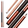 Mizerak 57″ Metallic Hardwood Pool Cue Stick – Satin Finish, Nylon Grip, Leather Tip – Stylish Canadian Maple Billiard Cue