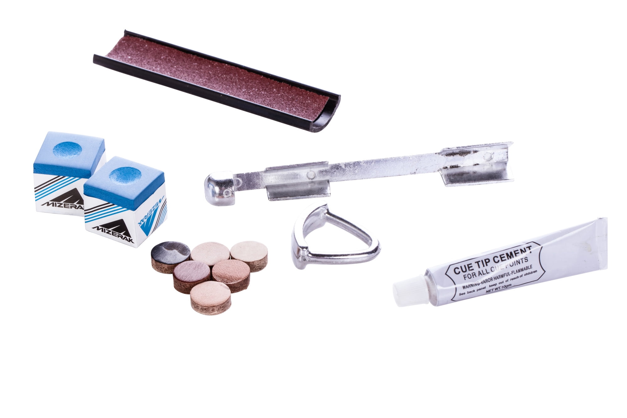 Mizerak Complete Billiards Pool Cue Repair Kit to Maintain and Shape