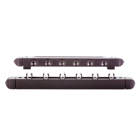 Mizerak Solida Hardwood Wall Rack with Walnut Finish