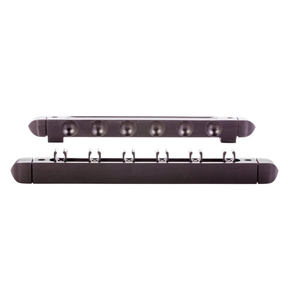 Mizerak Solida Hardwood Wall Rack with Walnut Finish