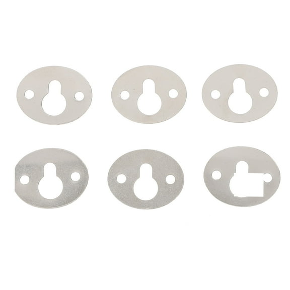 Mizh 15pcs Oval Shape Keyhole Hangers Shelf Brackets Hangers for Photo Frame Hanging