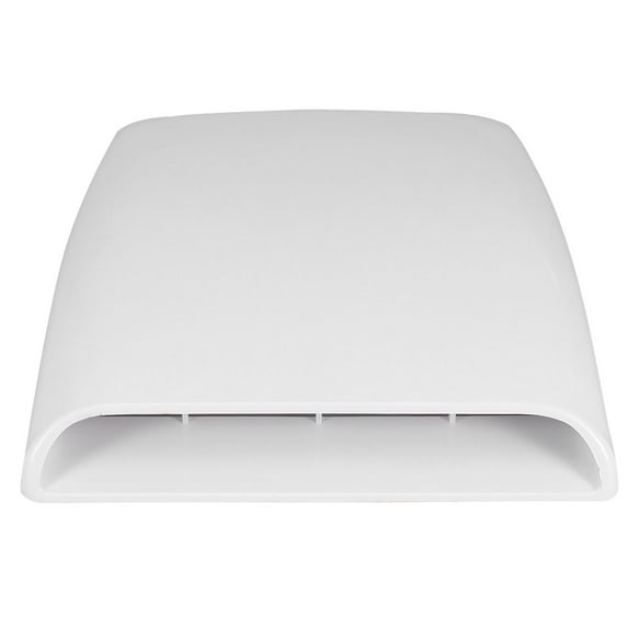 Mizh 1pc Fake Car Engine Cover Air Vents Outlet Decorative Sticker Decals Car Stlyling Accessories (White)