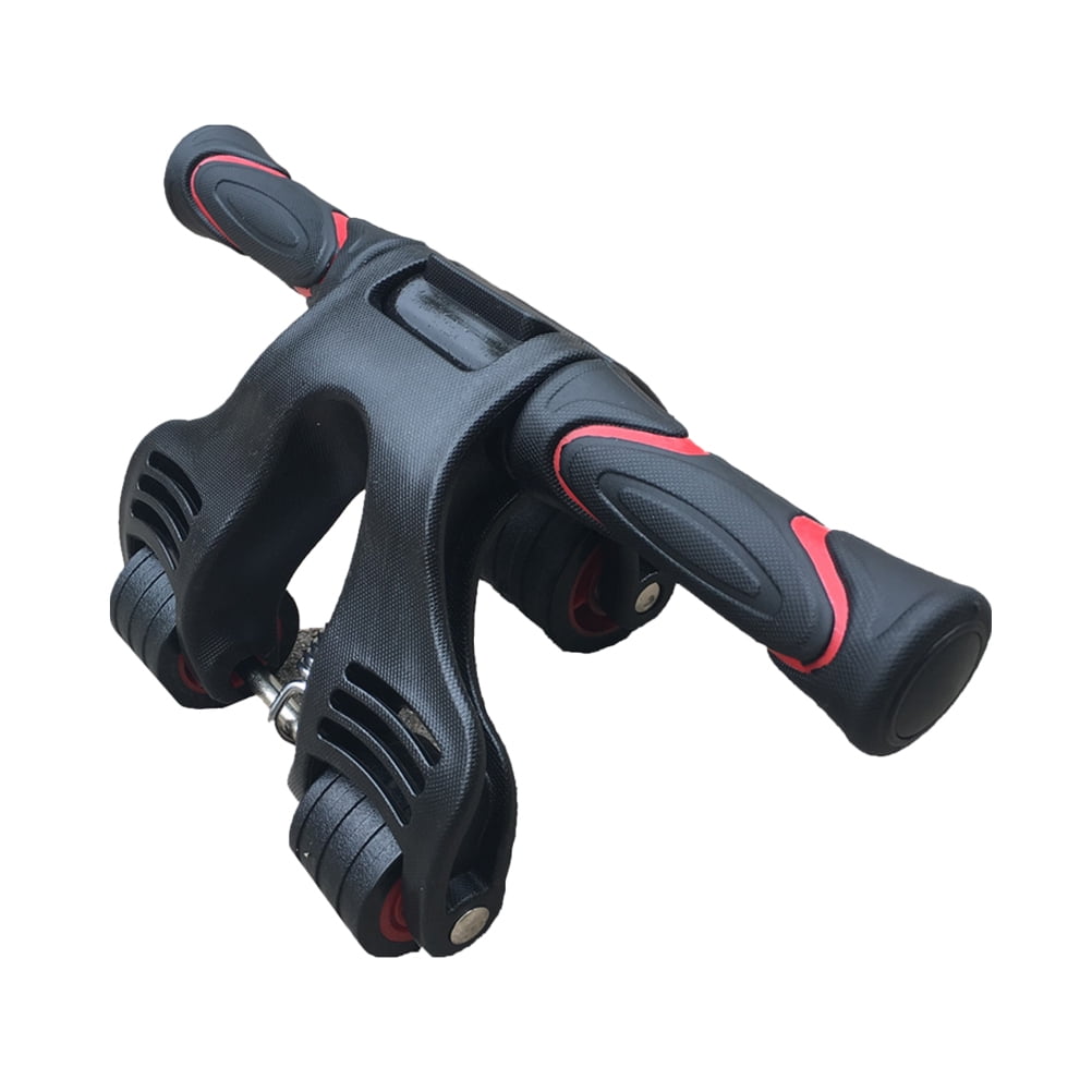 AB Roller Per Addominali Con Tappetino - Ruota Per Allenamento Addominali A Casa - Giallo - Foto 10