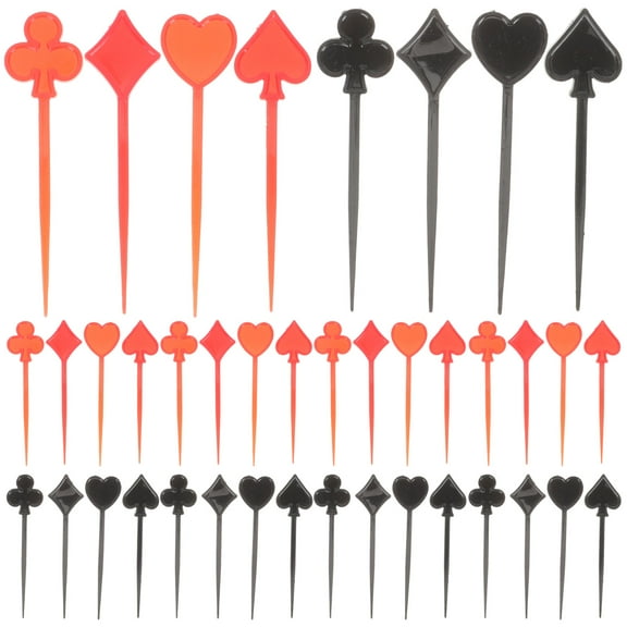 BALAHAPY Party Supplies Cake Toppers Plastic For Kids Birthday Party 200Pcs 9x2.3In