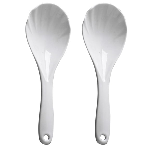 Mizh 2-Pack Reusable Nonstick Rice and Serving Spoon Set for Scooping and Serving