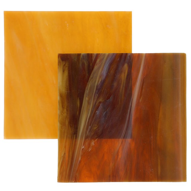 Mizh 2pcs Stained Glass Sheets Mosaics Tiles for DIY Craft Mosaic Art