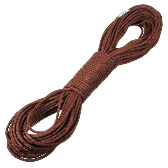 Mizh 31M /100ft 550lb 7 Strand Cores Paracord Parachute Cord Lanyard Rope (Brown)