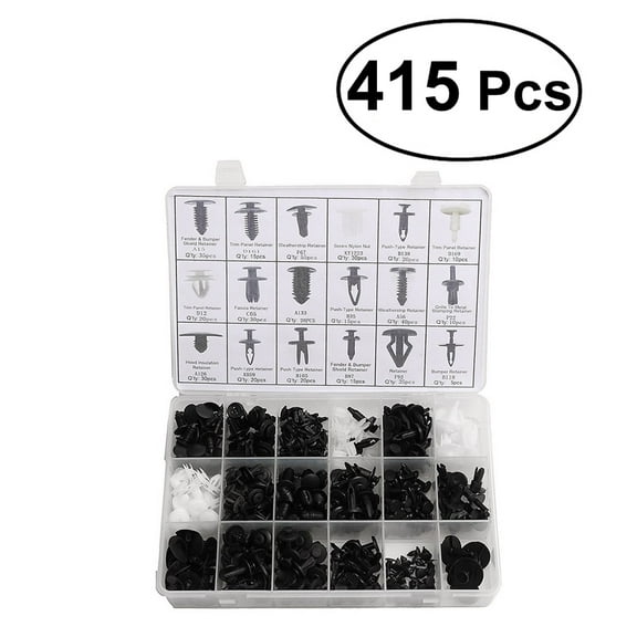Mizh 415pcs Auto Car Push Retainer Pin Rivet Trim Clip Panel Moulding Assortments Set for