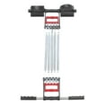 thumbnail image 1 of Mizh Foot Sit Up Spring Pedal Rally Muscles Strengthen Exerciser Physical Ergonomic Handle Pull Rope Leg Training Fitness Equipment (Black), 1 of 5