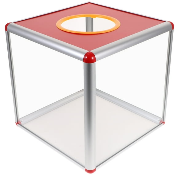 Mizh Fundraising Donation Box Charity Square Box Storage Case for Collecting Voting Contest