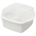 thumbnail image 1 of Oecoator Microwave Vegetable Steamer Box Double Layer Plastic Steamer Kitchen Steaming Case With Lid, 1 of 7