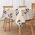 thumbnail image 1 of Mizhona Chinese Cute Panda Rectangle Tablecloth for Table Green Bomboo in Beige Table Cloths for Picnic Party Decor,54"× 72", 1 of 4