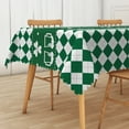 thumbnail image 1 of Mizhona St.Patricks Day Rectangle Tablecloth Green Clover Table Cloth for Dinning,Kitchen,Party，54" x 72", 1 of 6