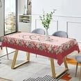 thumbnail image 1 of Mizhona Valentine Rectangle Tablecloth Pink Rose Dining Table Cloth Waterproof Kitchen Decorations 54"x72", 1 of 6
