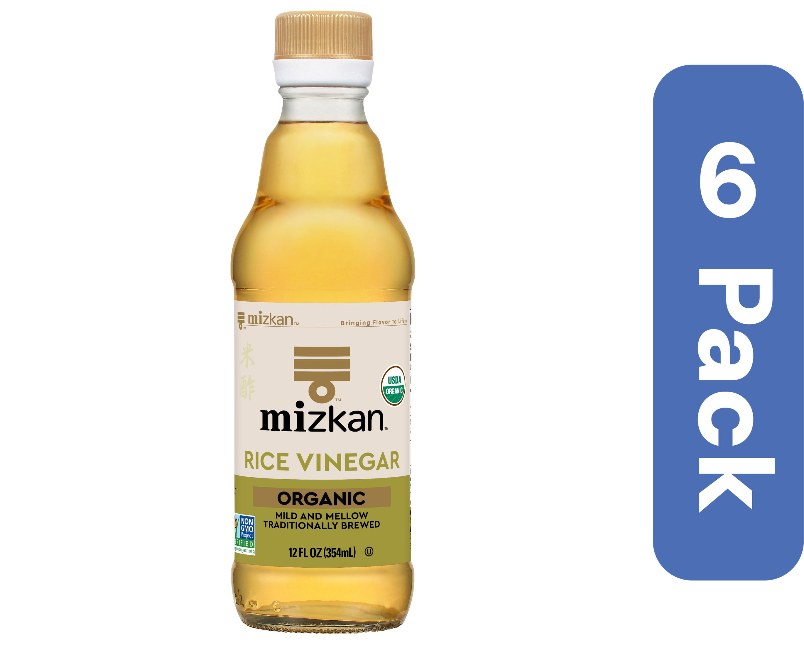 Mizkan Natural Rice Vinegar 12 oz (Pack Of 6)