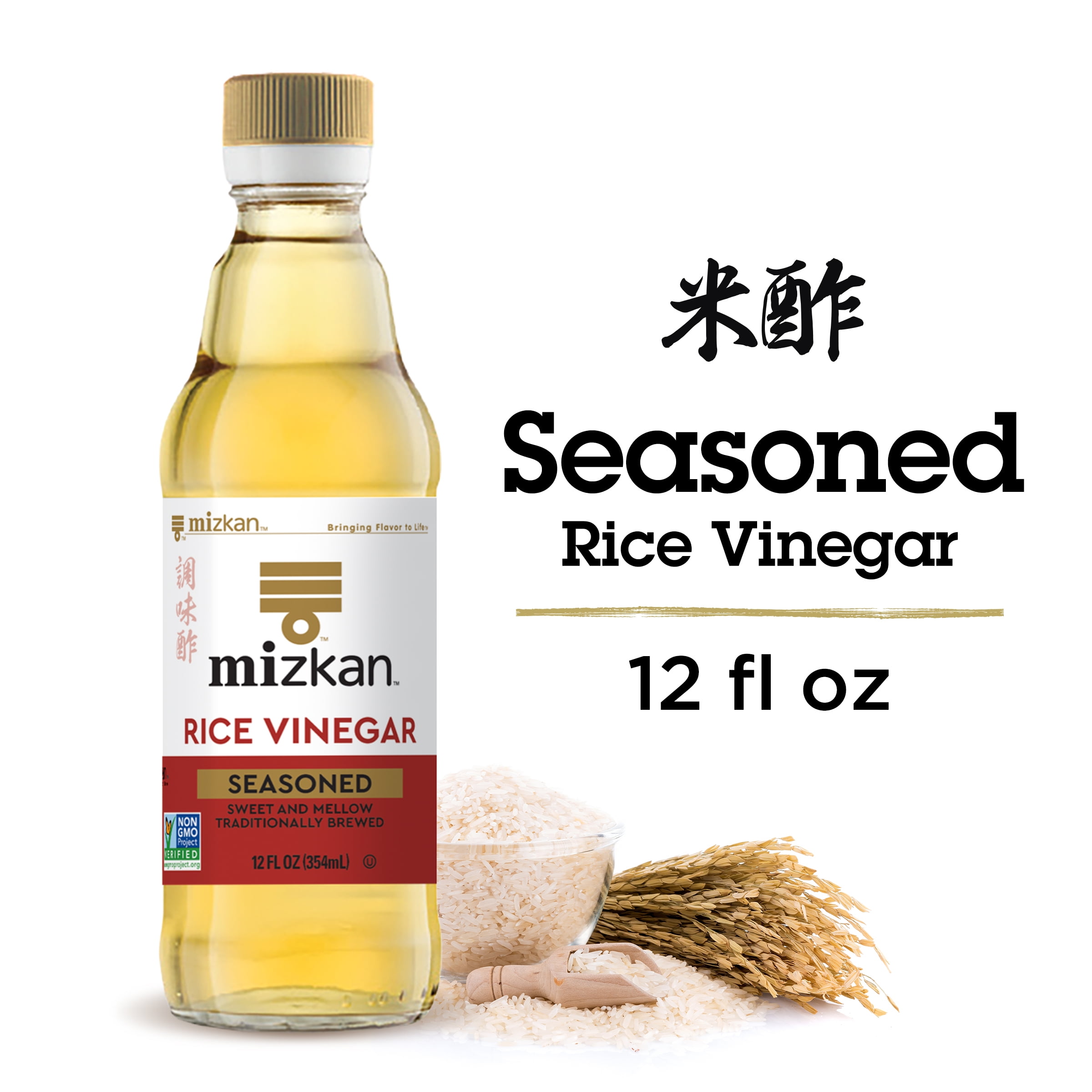 Mizkan Seasoned Rice Vinegar for Authentic Japanese Dishes, Vegetables, Sushi, Chicken Teriyaki