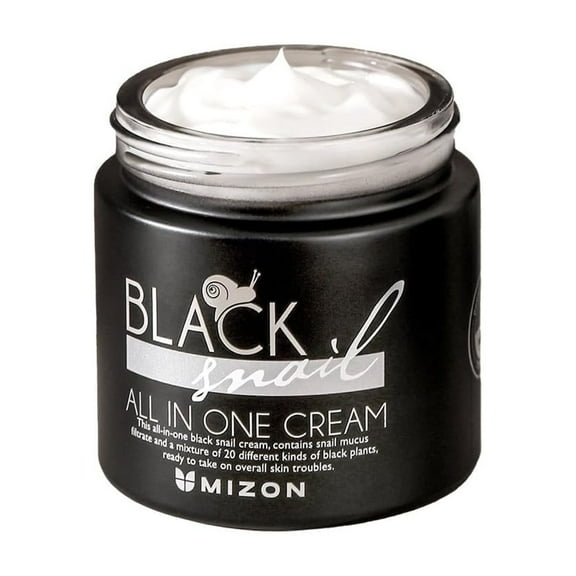 MIZON Black Snail All In One Cream Intensive Korean Skin Care Facial Moisturizing Snail Mucin Extract 2.54 fl oz