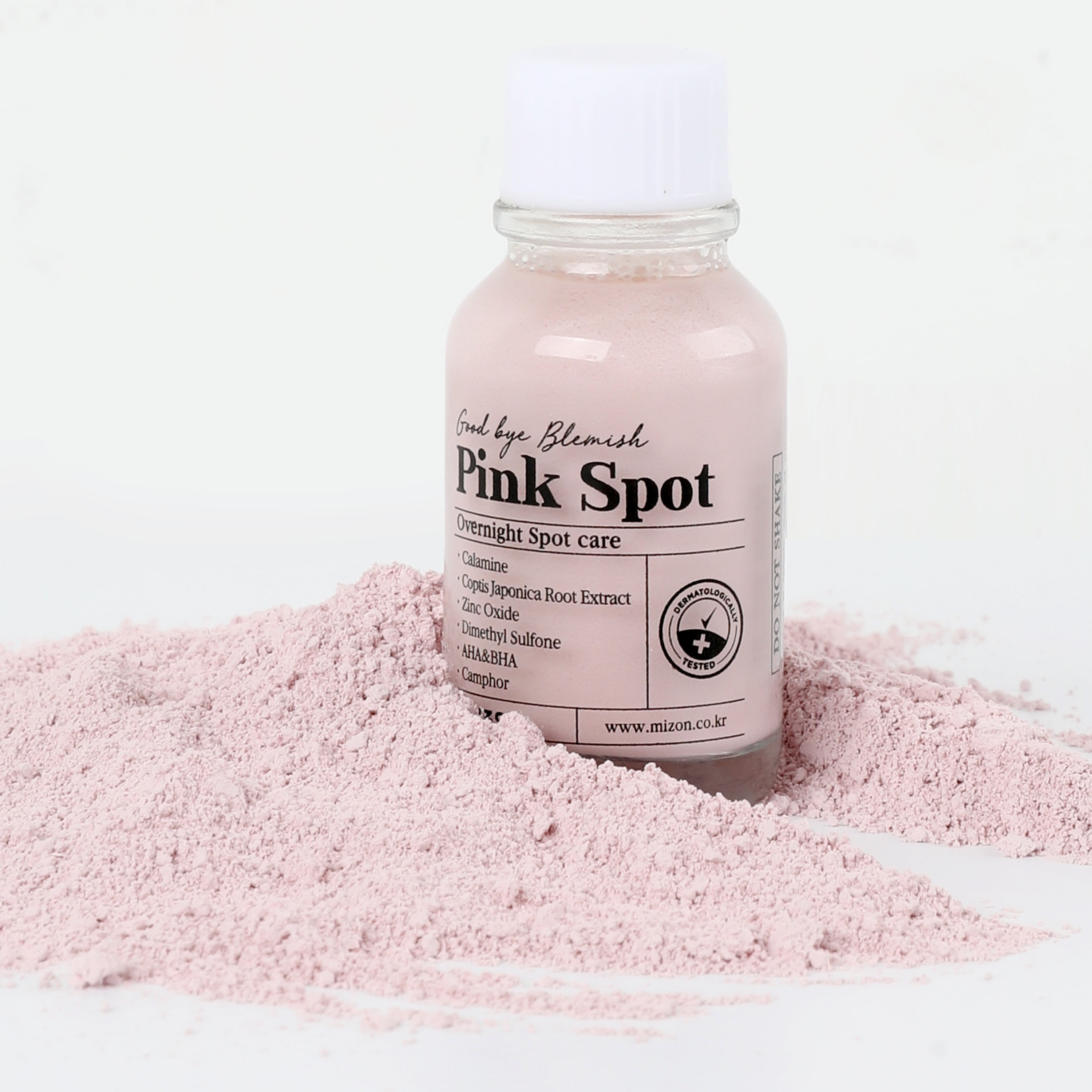 Mizon Good Bye Blemish Pink Spot, Overnight Acne Spot Care Treatment for Pimples with Natural Extracts