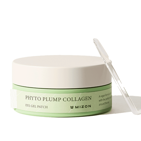Mizon Phyto Plump Collagen Eye Gel Patches, Revitalizing Hydration mask & Nourishment for Eye Radiance, 60 Patches