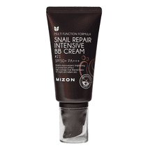 Mizon Snail Repair Intensive BB Cream #21 for Dry Skin, SPF 50+ PA+++ - Korean Anti-Aging Radiant Skin Enhancer with Snail Secretion, Hydration, and Sunscreen