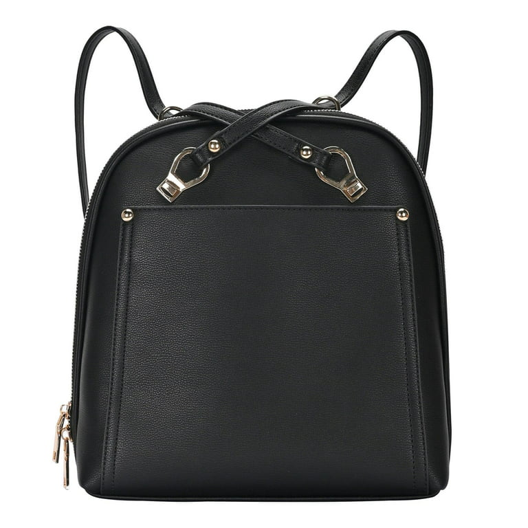 Miztique Faux Leather Backpack - Women's Bags in Black