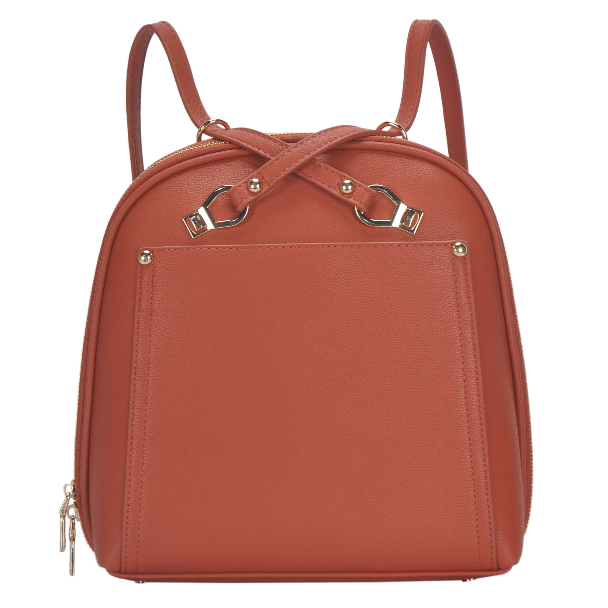  MMS Brands Miztique The Daisy Convertible Backpack Purse for  Women, Bamboo Straw and Pebbled Vegan LeatherBamboo Straw - Camel
