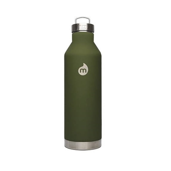 Mizu V8 Bottle 800ml / 27oz Army Green Steel Cap