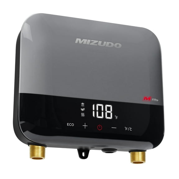 Mizudo Elite 3.5 kW 0.68 GPM 120-Volt Point of Use Tankless Electric Instant Hot Water Heater, Gray