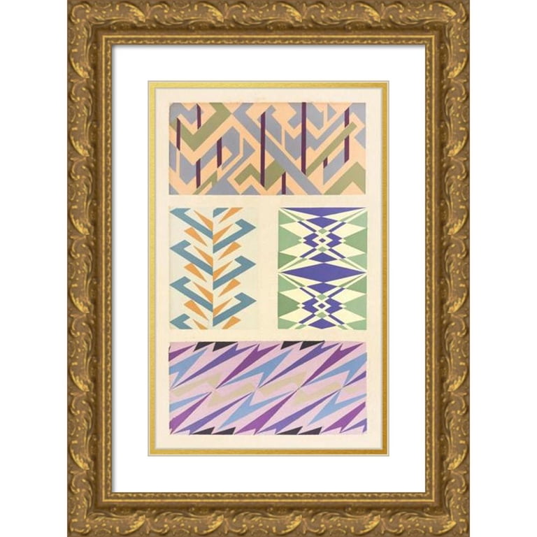 Mizuki Heitaro 11x14 Gold Ornate Wood Frame and Double Matted