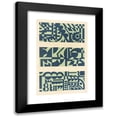 thumbnail image 1 of Mizuki Heitaro 13x18 Black Modern Framed Museum Art Print Titled - Abstract Pattern Portfolio Pl.04 (1930), 1 of 5