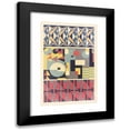 thumbnail image 1 of Mizuki Heitaro 17x24 Black Modern Framed Museum Art Print Titled - Abstract Pattern Portfolio Pl.10 (1930), 1 of 5