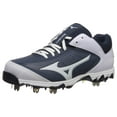 thumbnail image 1 of Mizuno 9 Spike Swift 5 Women's Softball Metal Cleats, Navy/White, 11, 1 of 7