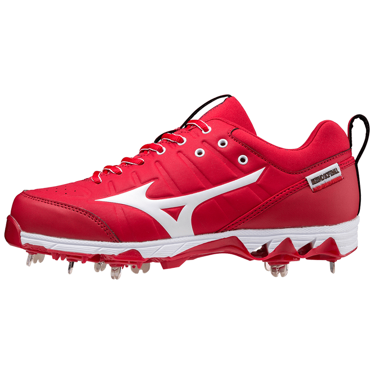 Mizuno 9 Spike Swift 7 Low Womens Metal Softball Cleat Size 5.5 Red White 1000 Walmart