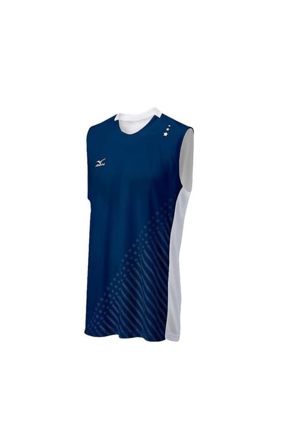 DryLite Men's National VI Sleeveless Jersey, Navy & White - XS
