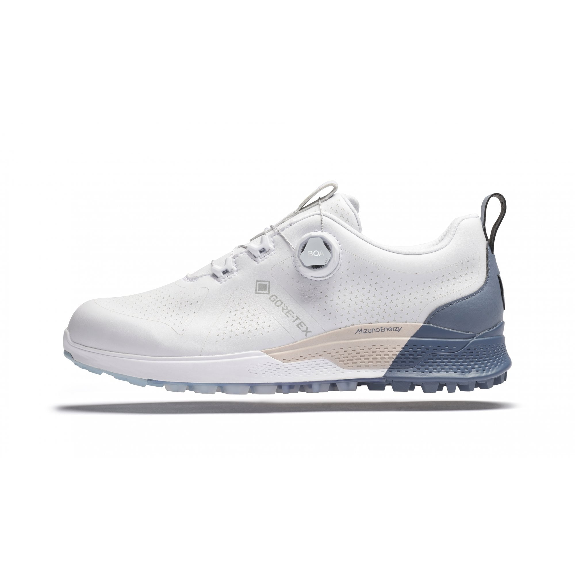 Mizuno Genem WG BOA Goretex Golf Shoes - Grey/Blue Mizuno Genem WG BOA Goretex Golf Shoes - Grey/Blue