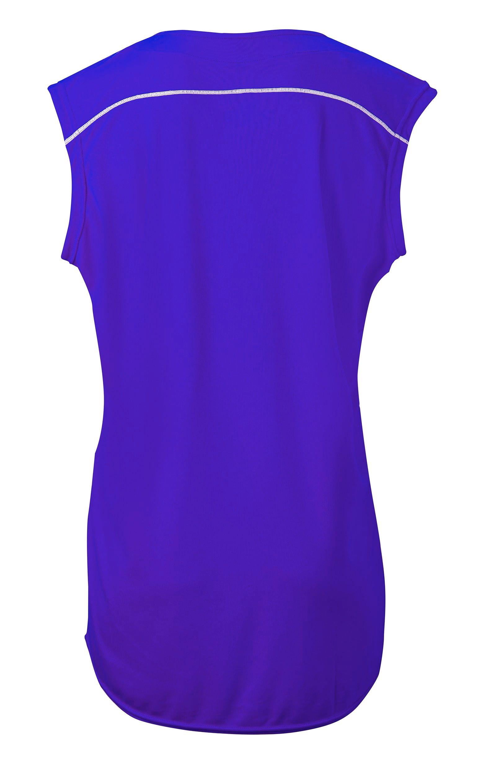 Mizuno Girl s Elite 2 Button Sleeveless Game Softball Jersey Size