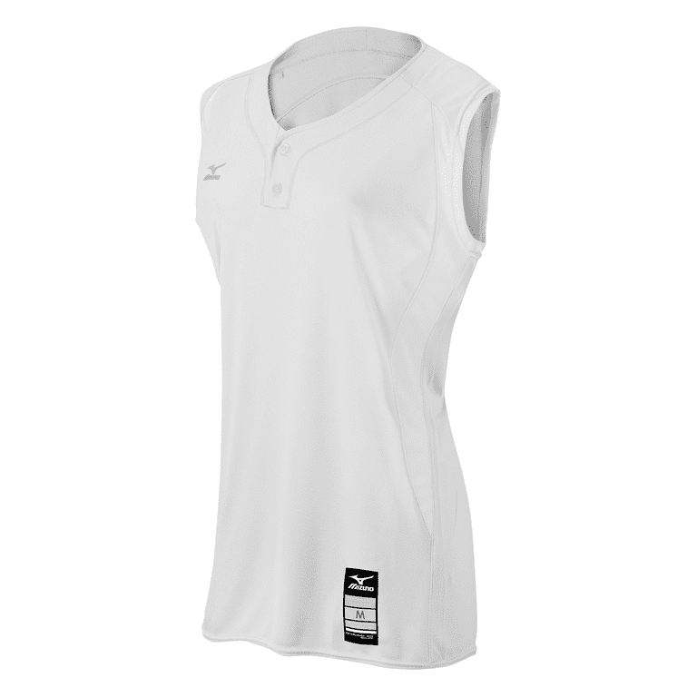 Mizuno Girl s Elite 2 Button Sleeveless Game Softball Jersey Size