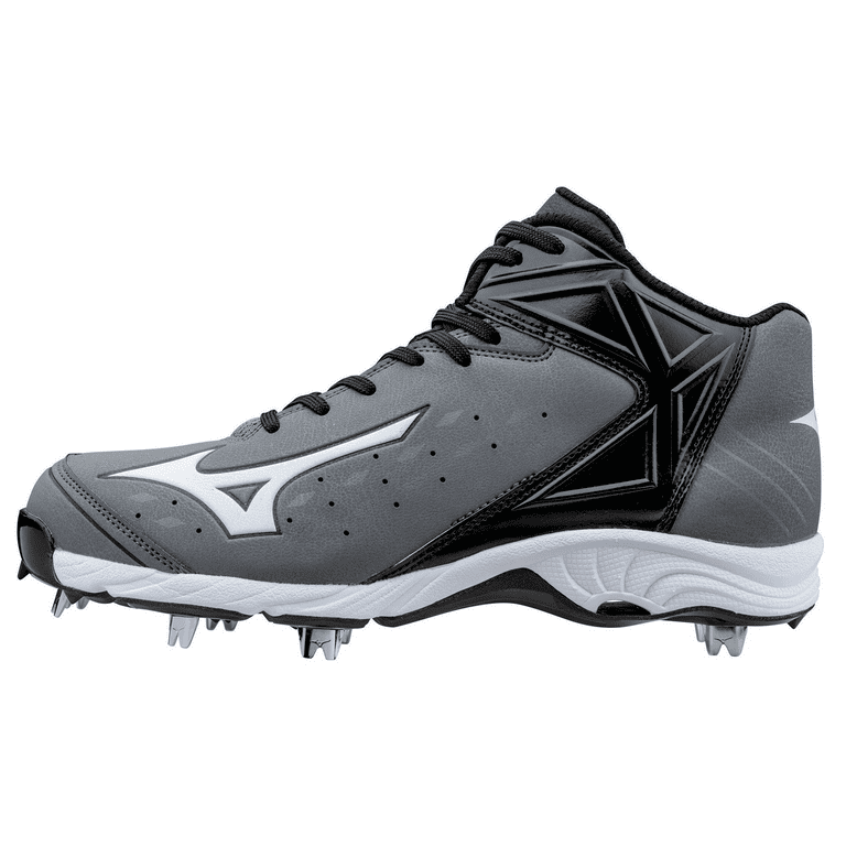 Mizuno Men s 9 Spike Advanced Swagger 2 Mid Baseball Cleat Size 12.5 Grey Black 9190 Walmart