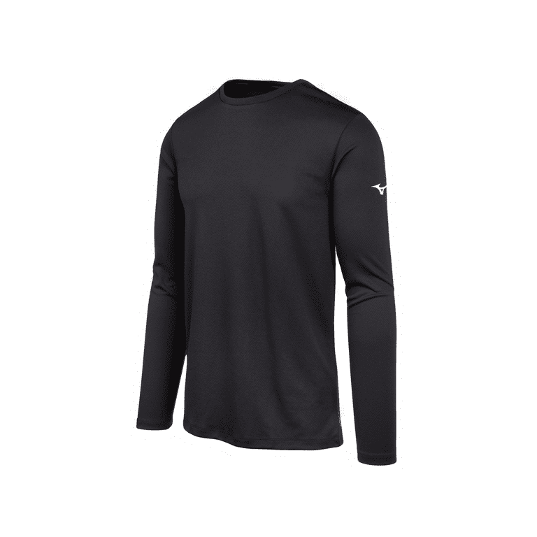Mizuno Men s Mizuno Long Sleeve Tee Shirt Size Large Black 9090 Walmart
